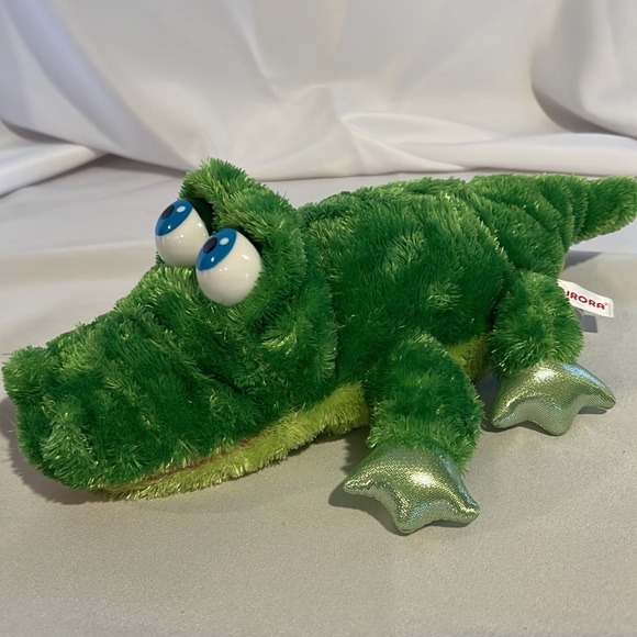 Ferociously Cute Aurora Plush 14” Hand Puppet Alligator Crocodile. Super Cuddly. - Picture 3 of 6